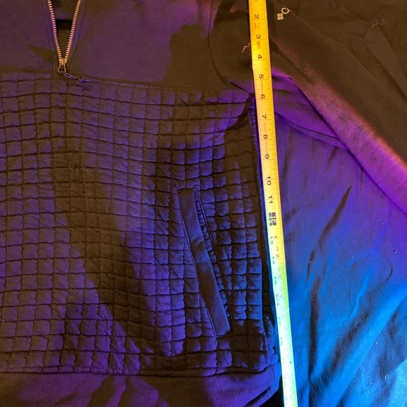 Columbia black quilted bottom 3/4 zip up hoodie - Picture 3 of 5